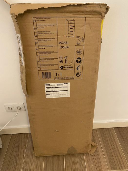 Cómoda de 5 gavetas