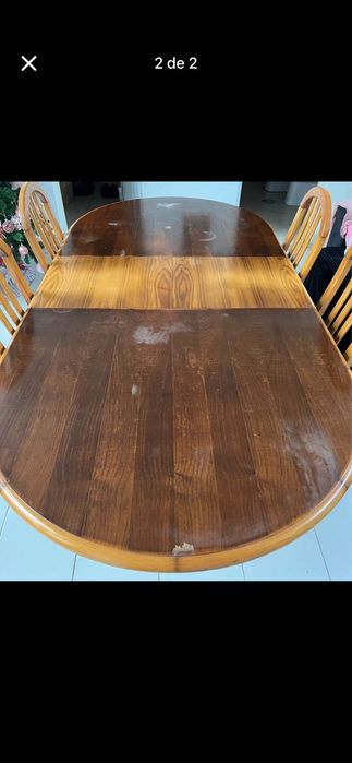 Vendo mesa de jantar extensível