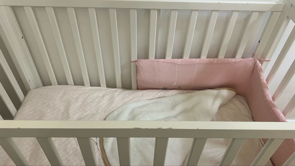 Berço Trama modelo Romântica com colchão