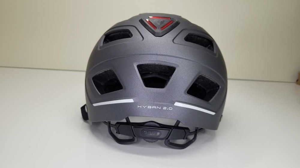 Miejski kask rowerowy ABUS HYBAN 2.0 titan rozmiar M 52-58cm