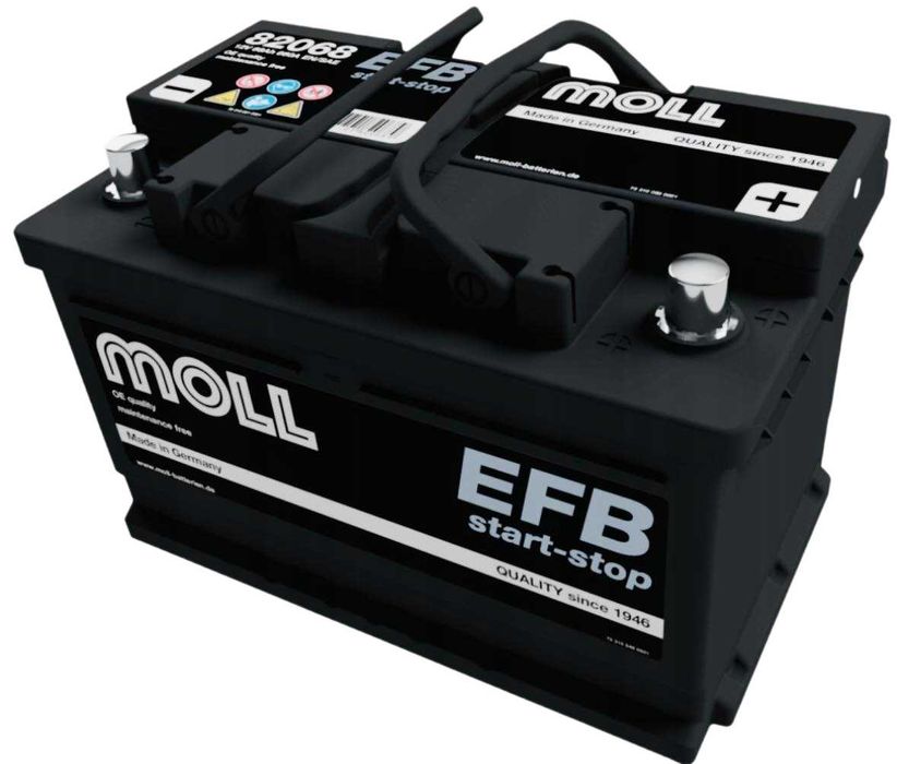 NOWY! Akumulator Rozruchowy MOLL EFB - 12V - 68Ah - 660A P+