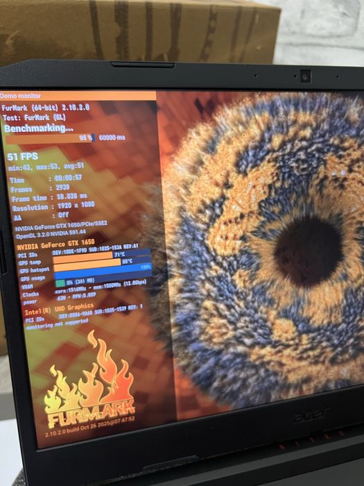 ІГРОВИЙ Acer Nitro 5/i5-11/GTX1650 ноутбук