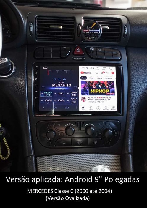 Rádio 2DIN •  Mercedes Classe C (C220) • Android •  W203 C200 [4+64GB]