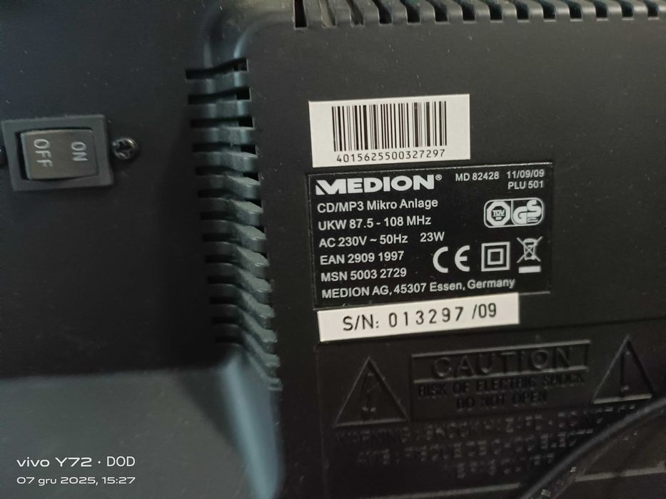 Wieża stereo Medion MP3-CD USB SD AUX