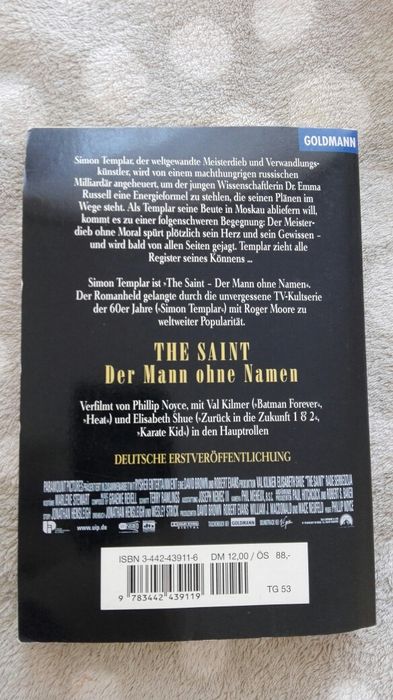 The Saint, der Mann ohne Namen, B.Barer, powieść de