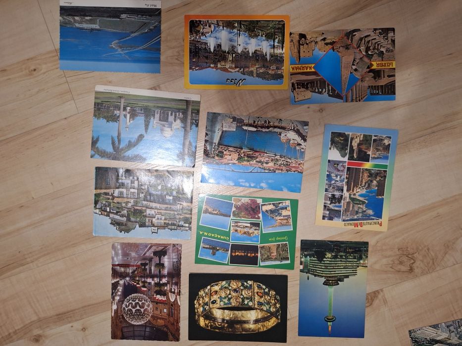 Duży zestaw pocztówek lata 90