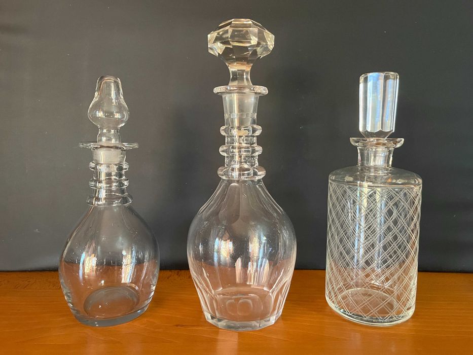 Licoreiras antigas em cristal