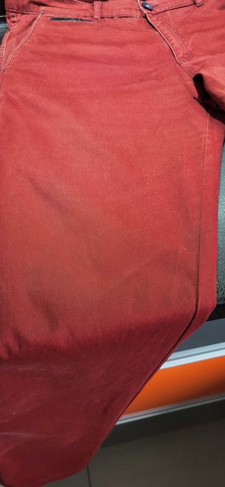 Spodnie męskie bordo