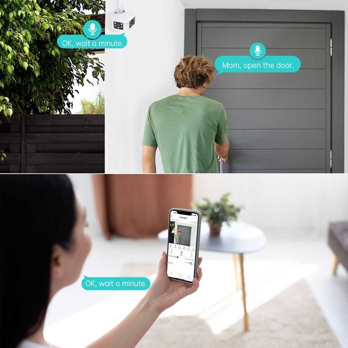 180-Degree Camera, 6MP Wi-Fi, Compatible with Android and iOS Apps, Model 180JKC23JSR4, Waterproof64283913262467122