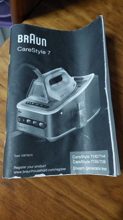 Ferro engomar com caldeira Braun Carestyle 7 Pro