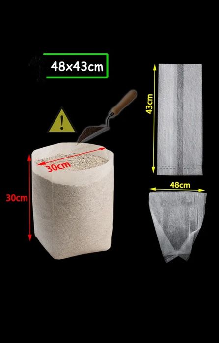 Grow Bag 15-20л качественный мешок выращивание здоровых растений 3шт.