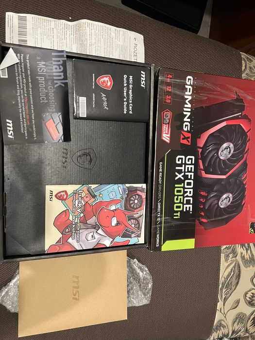 Відеокарта GTX 1050Ti MSI GAMING X 4Gb GDDR5