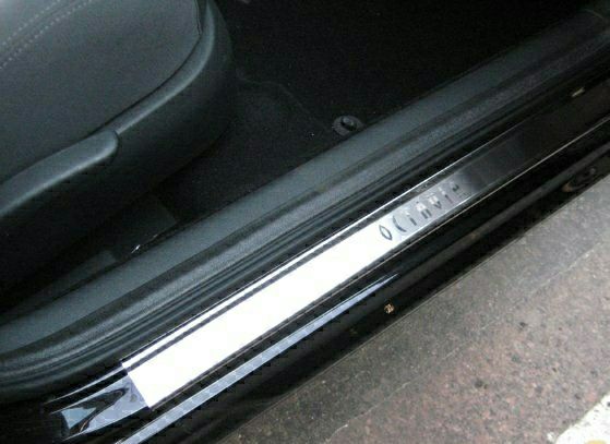 Накладки на пороги шкода А4 (skoda Octavia a4 tur). Нерж. Премиум