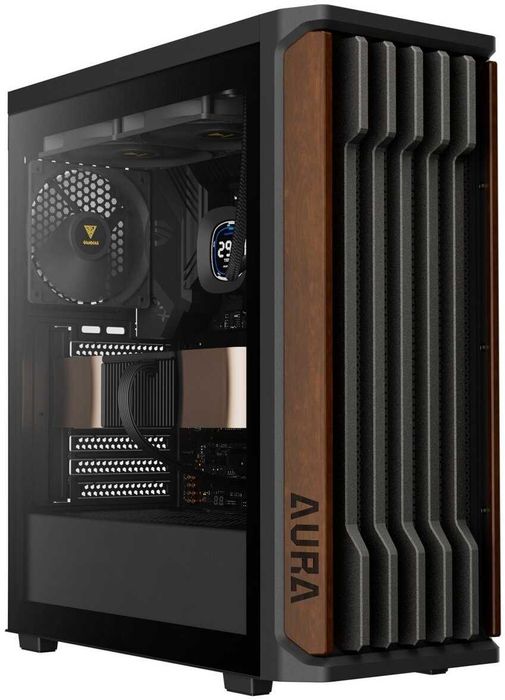 Корпус Gamdias Aura GC11 Wood Black, новий, запакований з гарантією!