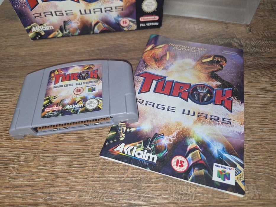 Gra Turok Rage Wars - NINTENDO 64 N64 - BDB- stan CIB Komplet +Protektor