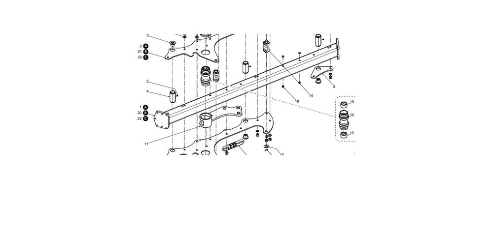 Rama pługa Maschio Gaspardo Unico-M