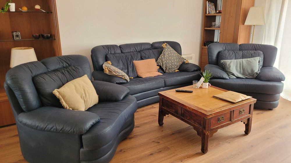 Sofás confortáveis azuis