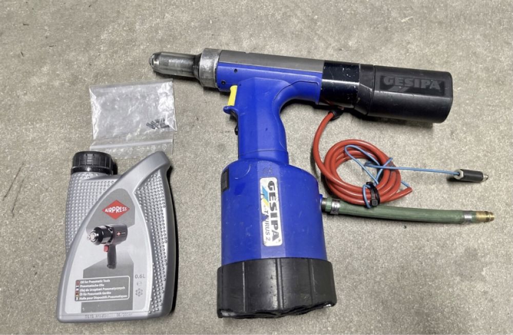 Gesipa Taurus 2 Nitownica pneumatyczno-hydrauliczna wyzwolenie docisk