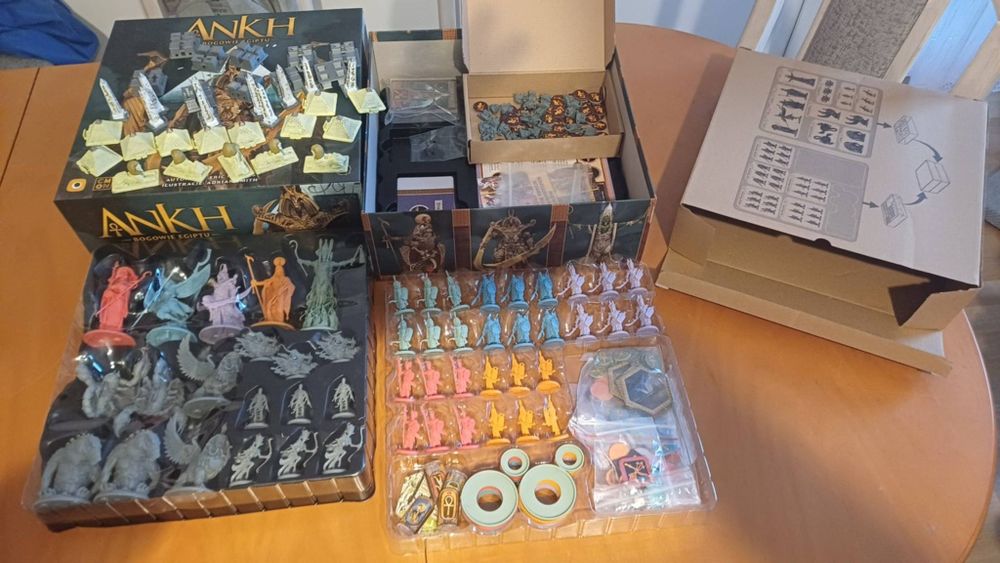 Ankh Bogowie Egiptu z dodatkiem gra planszowa jak nowa