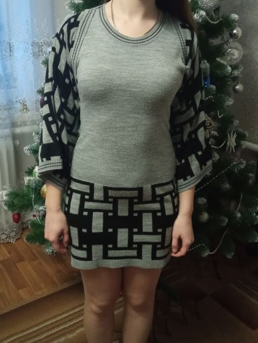 Костюм двойка, платье - туника + болеро