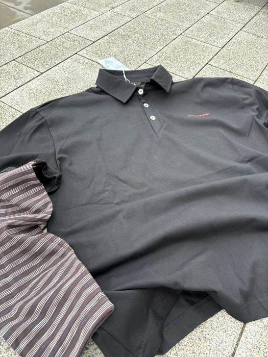 Koszulka z długim rękawem polo longsleeve czarna
