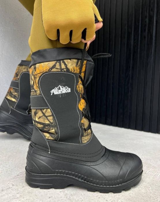 Теплі водонепроникні чоботи з піни на шнурках «Аляска «41-46