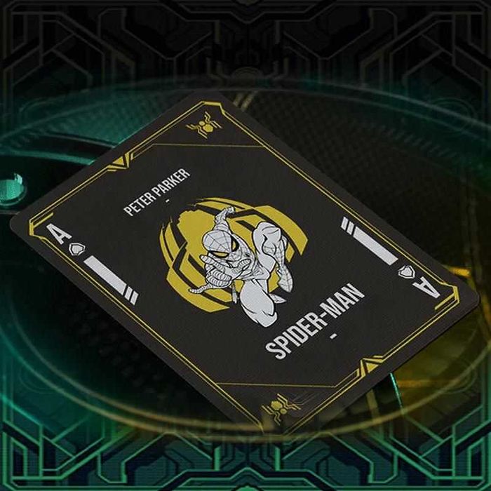 Baralhos de Cartas Thor, Captain America e Spider Man Black & Gold