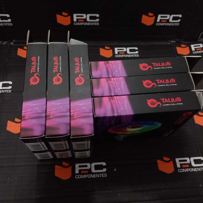Pack de 6 Ventoinhas Talius Iris Spectrum RGB 120mm