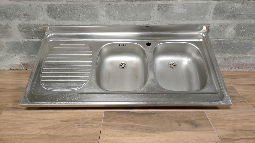 Podwójny zlew 120x60
