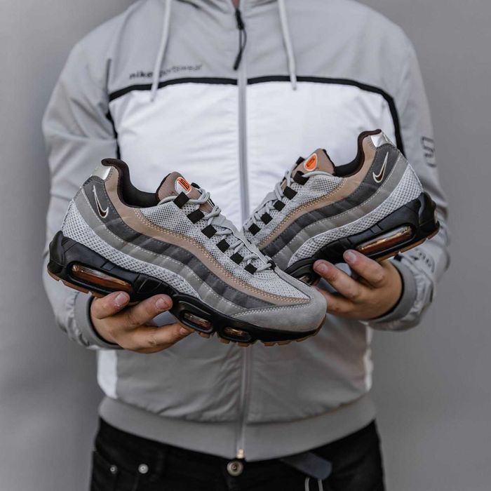 Кросівки Nike Air Max 95 Grey/Brown premium