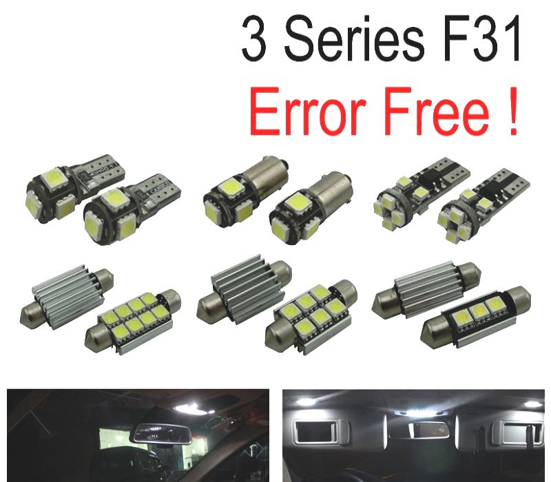 KIT COMPLETO 13 LAMPADAS LED INTERIOR BMW SERIE 3 F31 WAGON TOURING 318I 320I 328I 330I 335D 335I 340I XDRIVE 12-