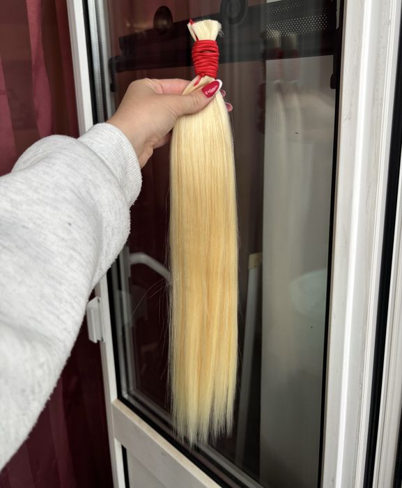 Натуральне волосся блонд 45 см