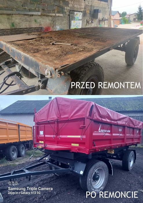 Remont przyczepy,maszyny rolniczej