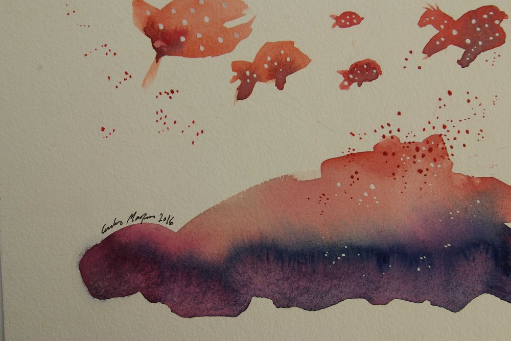 Aguarela. Original de Carlos Marques, fantasia, surreal