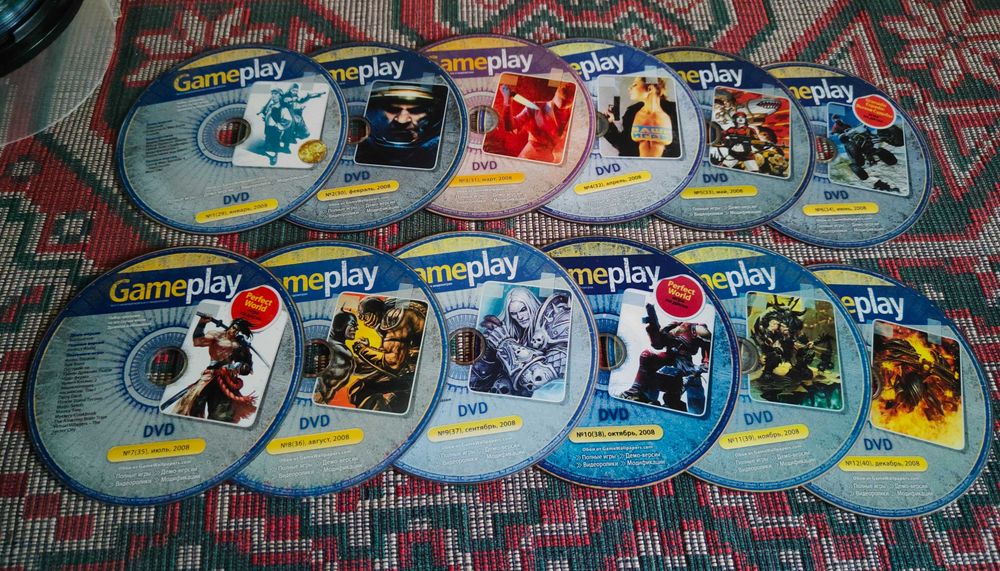 DVD диски от журнала ПК и Gameplay