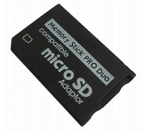 Adapter Memory Stick PRO DUO. Micro SD. Do PSP.