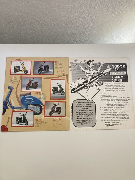 Caderneta Panini Top Moto