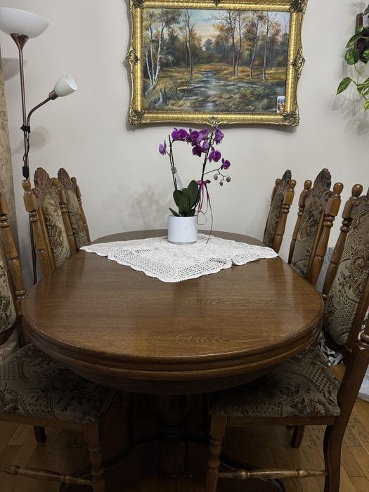 Zestaw mebli dębowych