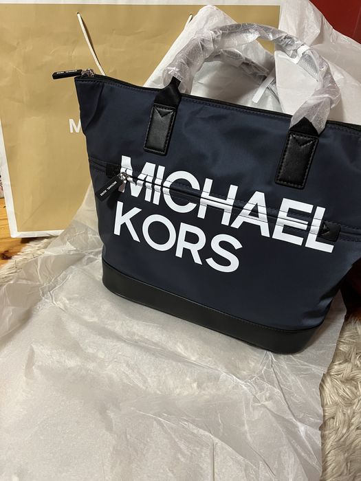 Michael Kors torebka torba duża shopper shopperka na zakupy granatowy