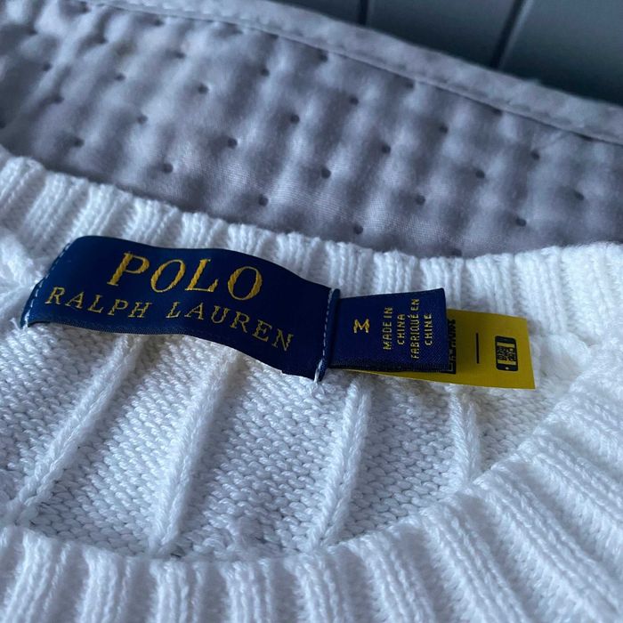 Biały sweter Polo Ralph Lauren - Rozmiar M