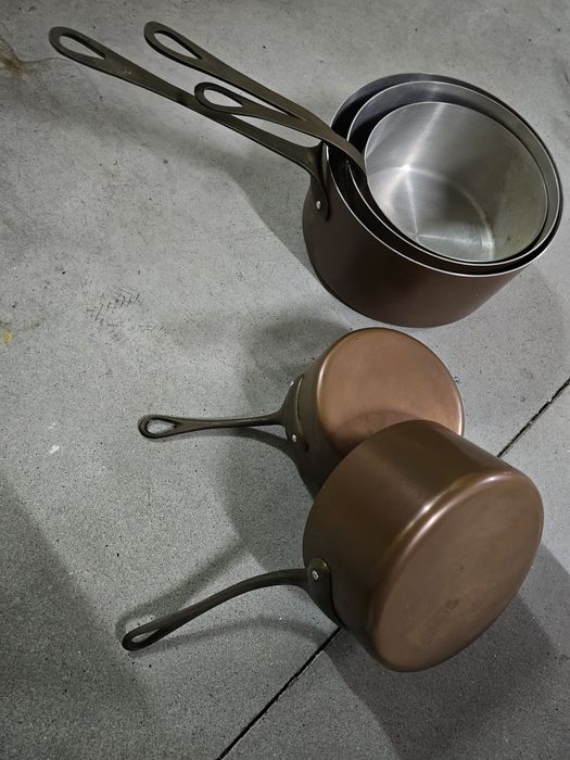 Vendo 5 panelas em cobre