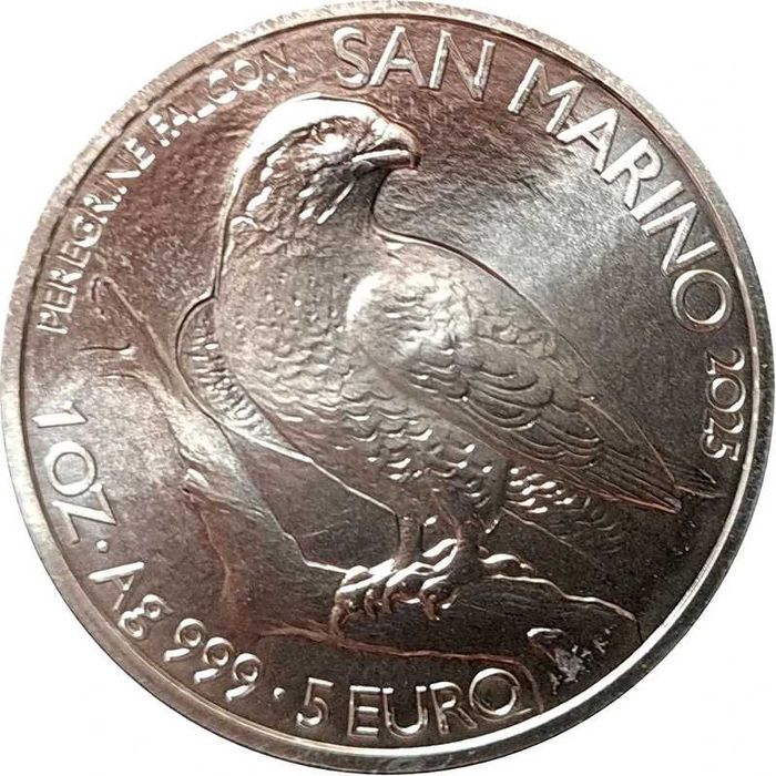 5 € São Marino 2025 Prata Fina 1 OZ Troy FDC