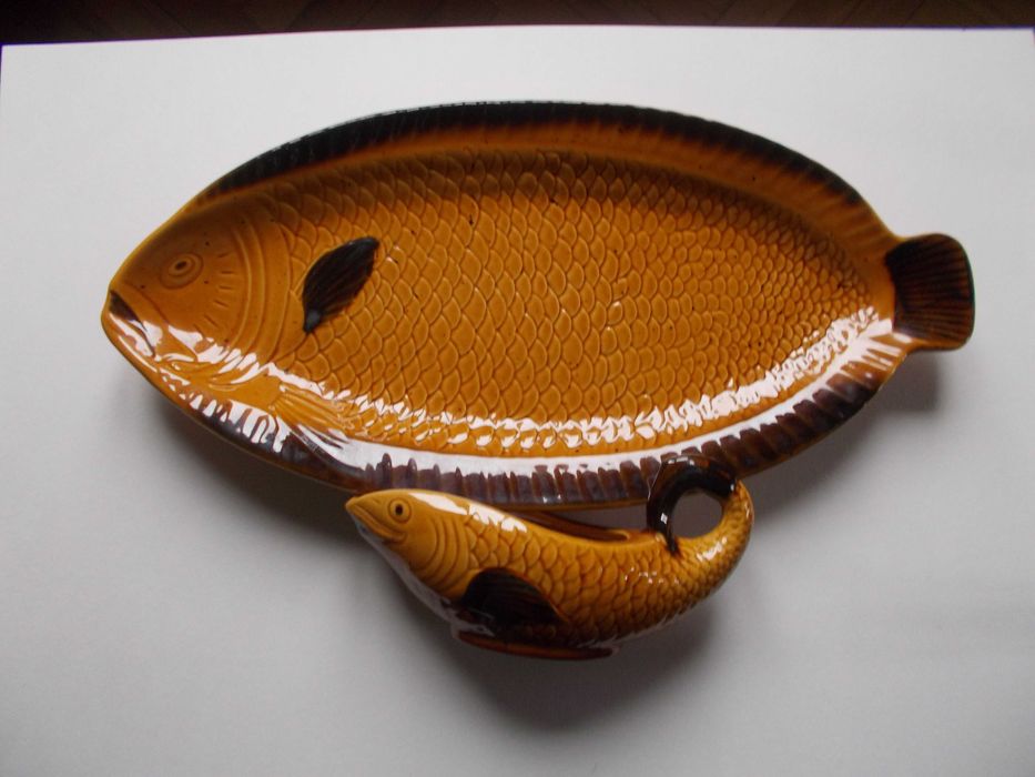 Wielki półmisek ryba + sosjerka Vielleroy & Boch vintage lata 70