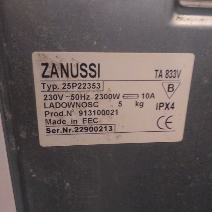 Пральна машина zanussi на запчастини