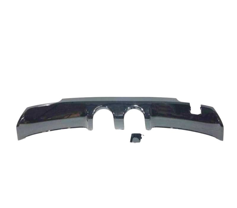 DIFUSOR TRASEIRO VOLKSWAGEN VW GOLF 6 LOOK R20 PRETO BRILHANTE