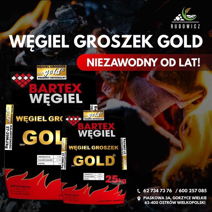 Węgiel groszek polski,orzech, kostka  skład opału RUDOWICZ