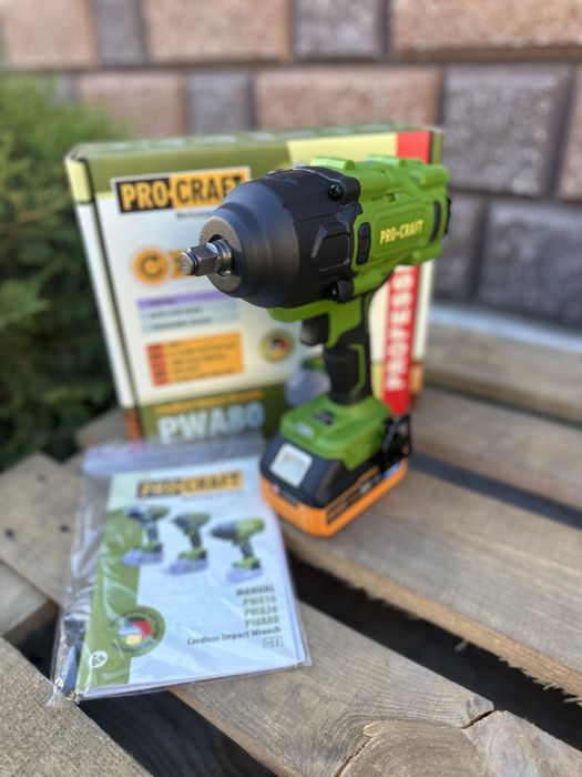 Акумуляторний гайковерт Procraft Pwa 80 (1600Нм)+ Подарунок