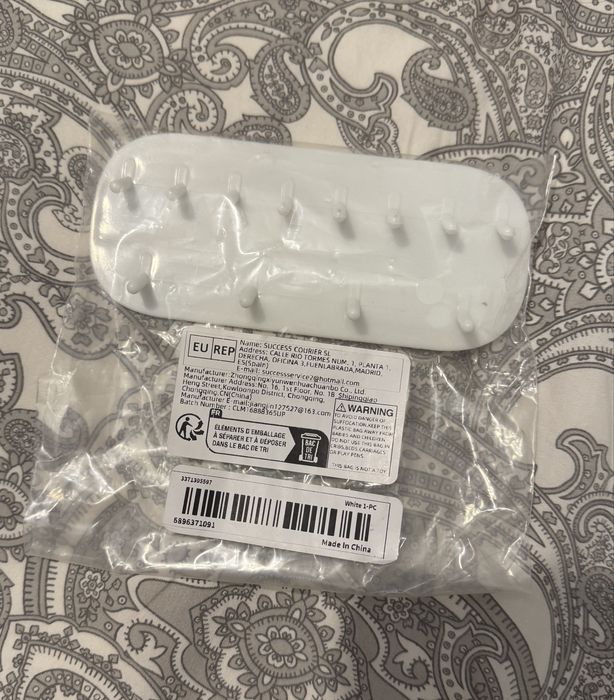 Gancho adesivo branco