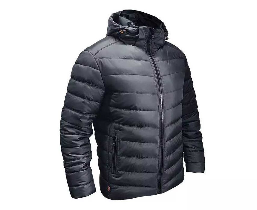 Męska pikowana kurtka z kapturem Proxima Black, Olive, Navy