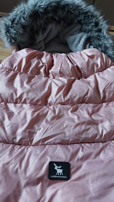 Śpiworek cotton moose różowy